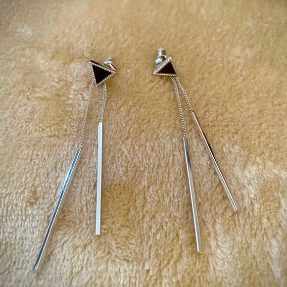 Silver tassel earrings - Picture 1 of 1